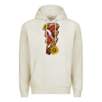 Oatmeal Heather sport football  lightning bolt Premium Hoodie - texasbilliewilder