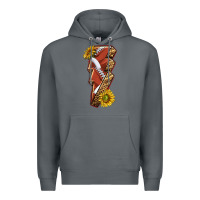 Rock sport football  lightning bolt Premium Hoodie - texasbilliewilder