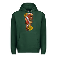 Sports Green sport football  lightning bolt Premium Hoodie - texasbilliewilder