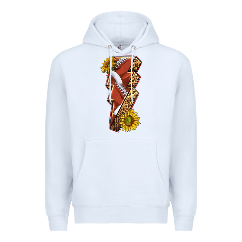 Sport Football  Lightning Bolt Premium Hoodie by texasbilliewilder | Teevron