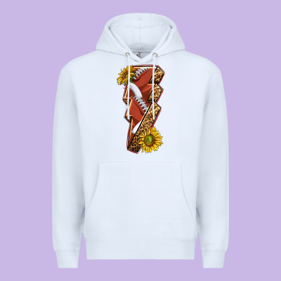 Sport Football  Lightning Bolt Premium Hoodie Designed By Texasbilliewilder