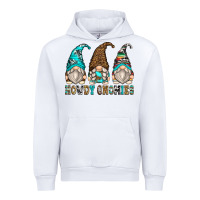 White howdy gnomies Urban Hoodie - Zillion Design Studio