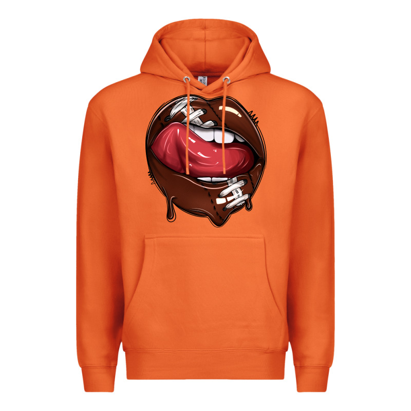 Sports Lips American Football Premium Hoodie by texasbilliewilder | Teevron