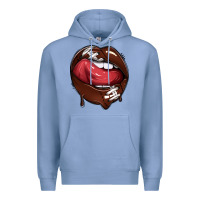 Colony Blue sports lips american football Premium Hoodie - texasbilliewilder