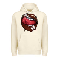 Sandshell sports lips american football Premium Hoodie - texasbilliewilder