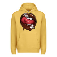 Antique Gold sports lips american football Premium Hoodie - texasbilliewilder