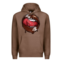 Chestnut sports lips american football Premium Hoodie - texasbilliewilder