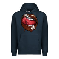 Navy sports lips american football Premium Hoodie - texasbilliewilder