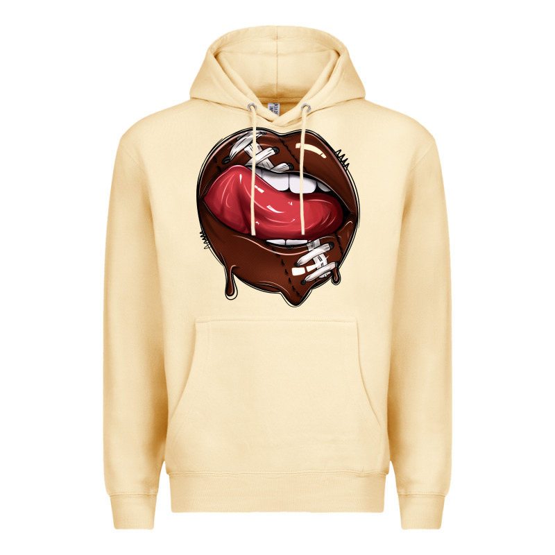 Sports Lips American Football Premium Hoodie by texasbilliewilder | Teevron