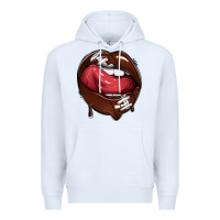 White sports lips american football Premium Hoodie - texasbilliewilder