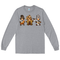 Heather Grey coffee gnomes Long Sleeve Tee - BarkalooDesign