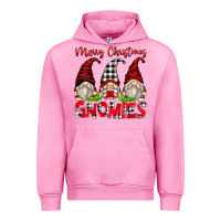 Fuchsia Pink merry christmas gnomies Urban Hoodie - Zillion Design Studio