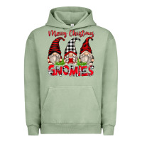 Pigment Oil Green merry christmas gnomies Urban Hoodie - Zillion Design Studio
