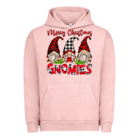 Pigment Salmon merry christmas gnomies Urban Hoodie - Zillion Design Studio
