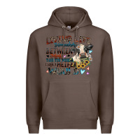 Coffee living life somewhere between jesus take the wheel Premium Hoodie - Zillion Design Studio