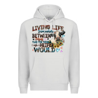 Dove Grey living life somewhere between jesus take the wheel Premium Hoodie - Zillion Design Studio