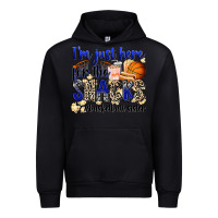 Black i'm just here for the snacks #basketball sister Urban Hoodie - Zillion Design Studio