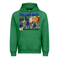 Emerald i'm just here for the snacks #basketball sister Urban Hoodie - Zillion Design Studio