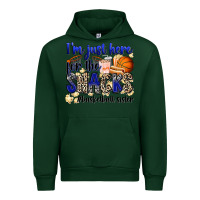 Forest Green i'm just here for the snacks #basketball sister Urban Hoodie - Zillion Design Studio