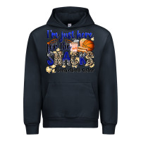 Navy i'm just here for the snacks #basketball sister Urban Hoodie - Zillion Design Studio