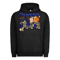 Pigment Black i'm just here for the snacks #basketball sister Urban Hoodie - Zillion Design Studio