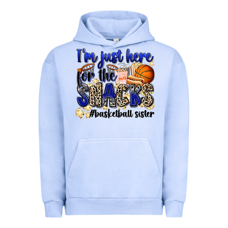 I'm Just Here For The Snacks #basketball Sister Urban Hoodie by Zillion Design Studio | Teevron
