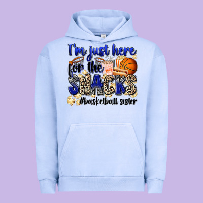 I'm Just Here For The Snacks #basketball Sister Urban Hoodie Designed By Zillion Design Studio