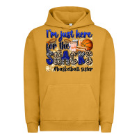 Pigment Peanut Butter i'm just here for the snacks #basketball sister Urban Hoodie - Zillion Design Studio