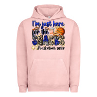 Pigment Salmon i'm just here for the snacks #basketball sister Urban Hoodie - Zillion Design Studio