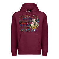 Burgundy living life somewhere between jesus take the wheel Premium Hoodie - Zillion Design Studio