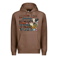 Chestnut living life somewhere between jesus take the wheel Premium Hoodie - Zillion Design Studio