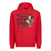 Red living life somewhere between jesus take the wheel Premium Hoodie - Zillion Design Studio