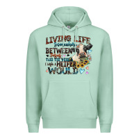 Seafoam living life somewhere between jesus take the wheel Premium Hoodie - Zillion Design Studio