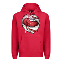 Cardinal sports lips baseball Premium Hoodie - texasbilliewilder