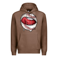 Chestnut sports lips baseball Premium Hoodie - texasbilliewilder