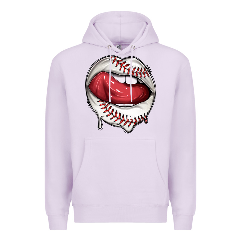 Sports Lips Baseball Premium Hoodie by texasbilliewilder | Teevron
