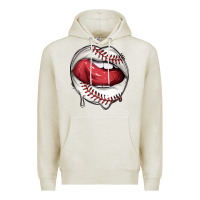 Oatmeal Heather sports lips baseball Premium Hoodie - texasbilliewilder