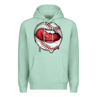 Seafoam sports lips baseball Premium Hoodie - texasbilliewilder