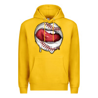 Lemon sports lips baseball Premium Hoodie - texasbilliewilder
