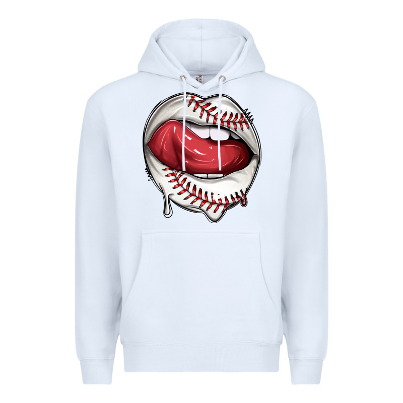 Sports Lips Baseball Premium Hoodie by texasbilliewilder | Teevron