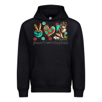 Black peace love australian shepherd Urban Hoodie - texasbilliewilder