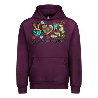 Mauve Wine peace love australian shepherd Urban Hoodie - texasbilliewilder