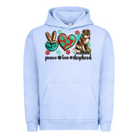 Pigment Grape Ice peace love australian shepherd Urban Hoodie - texasbilliewilder