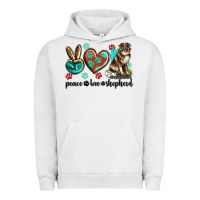 Pigment Lunar Rock peace love australian shepherd Urban Hoodie - texasbilliewilder