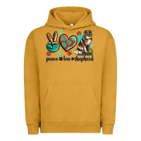 Pigment Peanut Butter peace love australian shepherd Urban Hoodie - texasbilliewilder