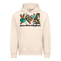 Sandshell peace love australian shepherd Urban Hoodie - texasbilliewilder
