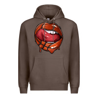 Coffee sports lips basketball Premium Hoodie - texasbilliewilder