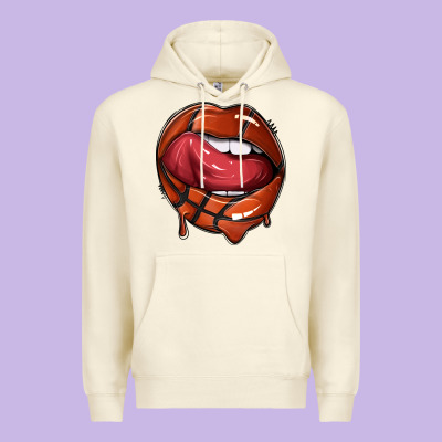 Sports Lips Basketball Premium Hoodie Designed By Texasbilliewilder