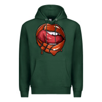 Sports Green sports lips basketball Premium Hoodie - texasbilliewilder