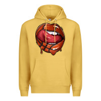 Antique Gold sports lips basketball Premium Hoodie - texasbilliewilder